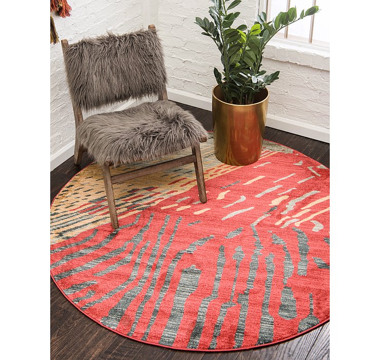 8' x 8' Kashkuli Gabbeh Round Rug