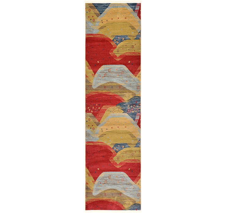 2' 7 x 10' Kashkuli Gabbeh Runner ...