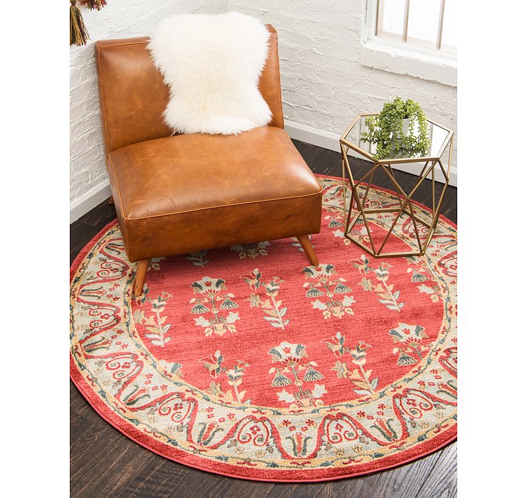 6' x 6' Kashkuli Gabbeh Round Rug