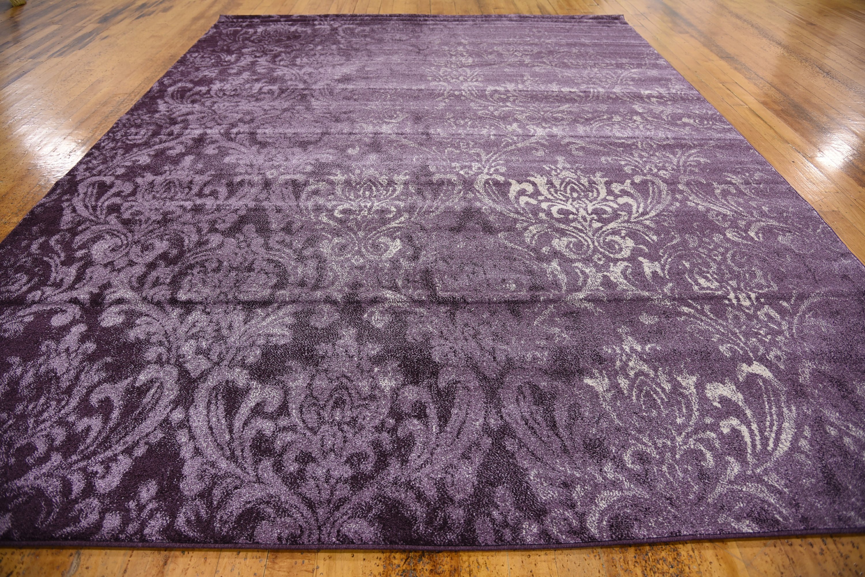 Purple 9' x 12' Damask Rug Area Rugs eSaleRugs