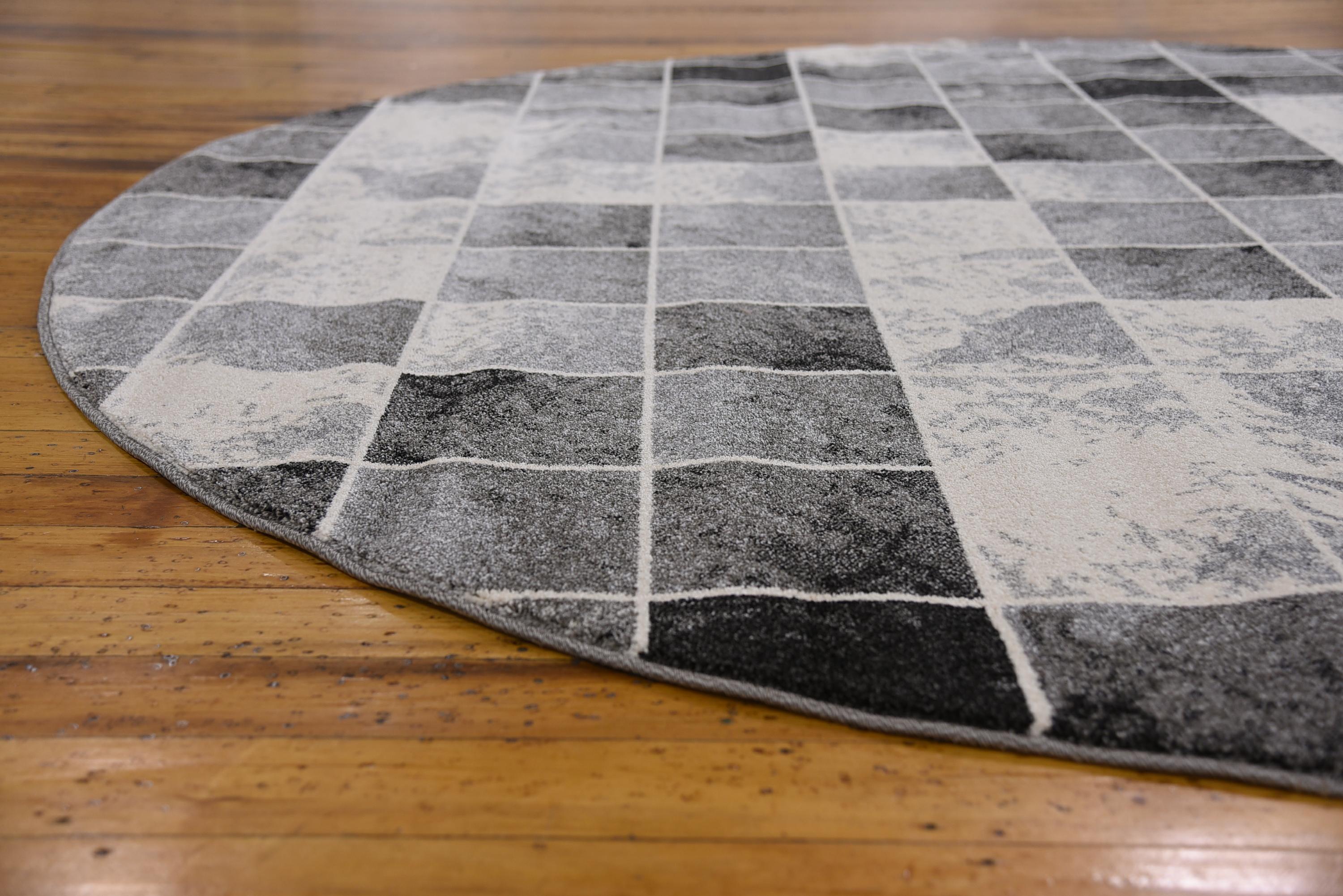 Light Gray 8' x 8' Safari Round Rug eSaleRugs