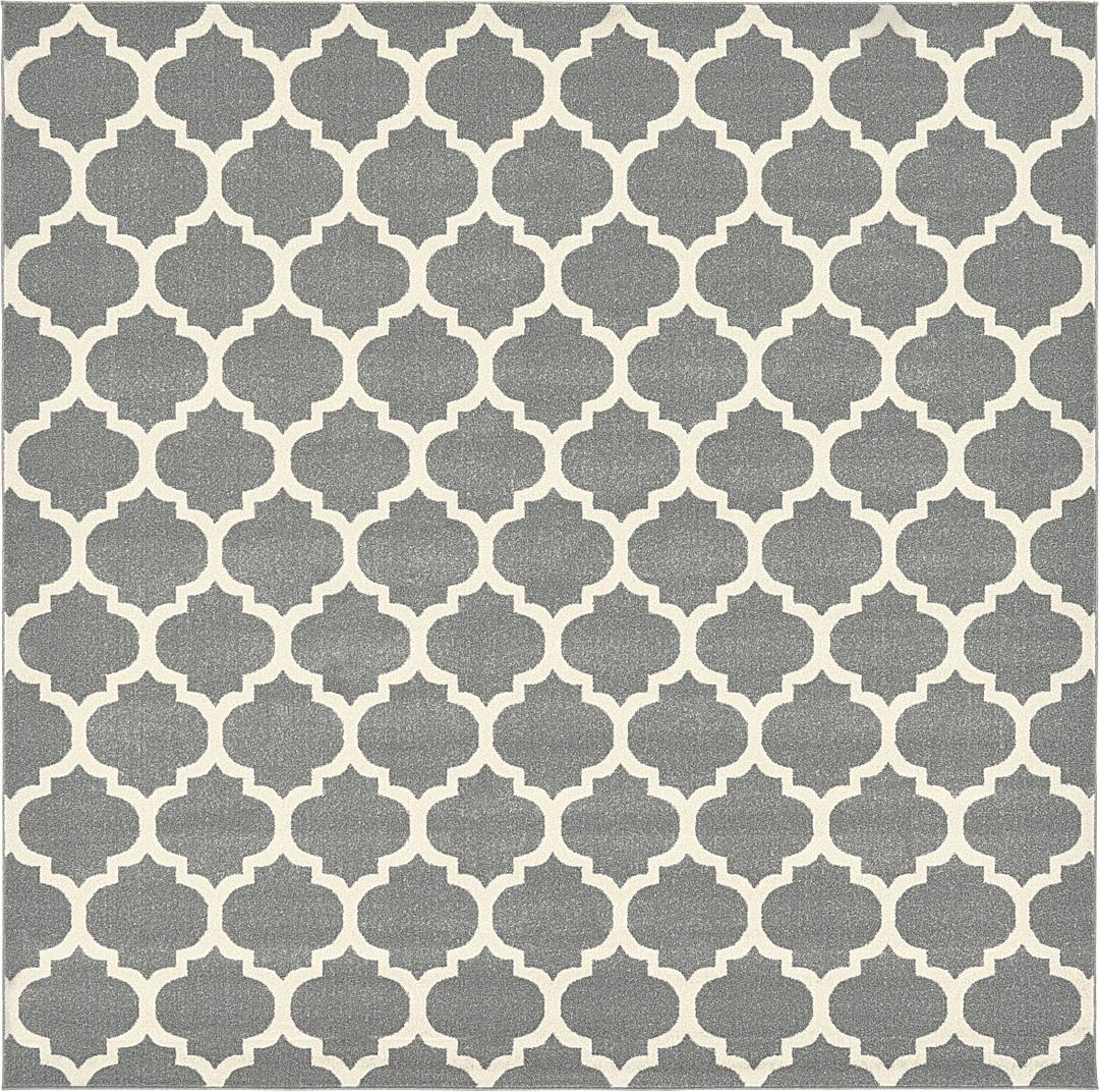 Dark Gray 10 X Trellis Square Rug Area Rugs Irugs Uk Main 10 X Trellis Square Rug Photo