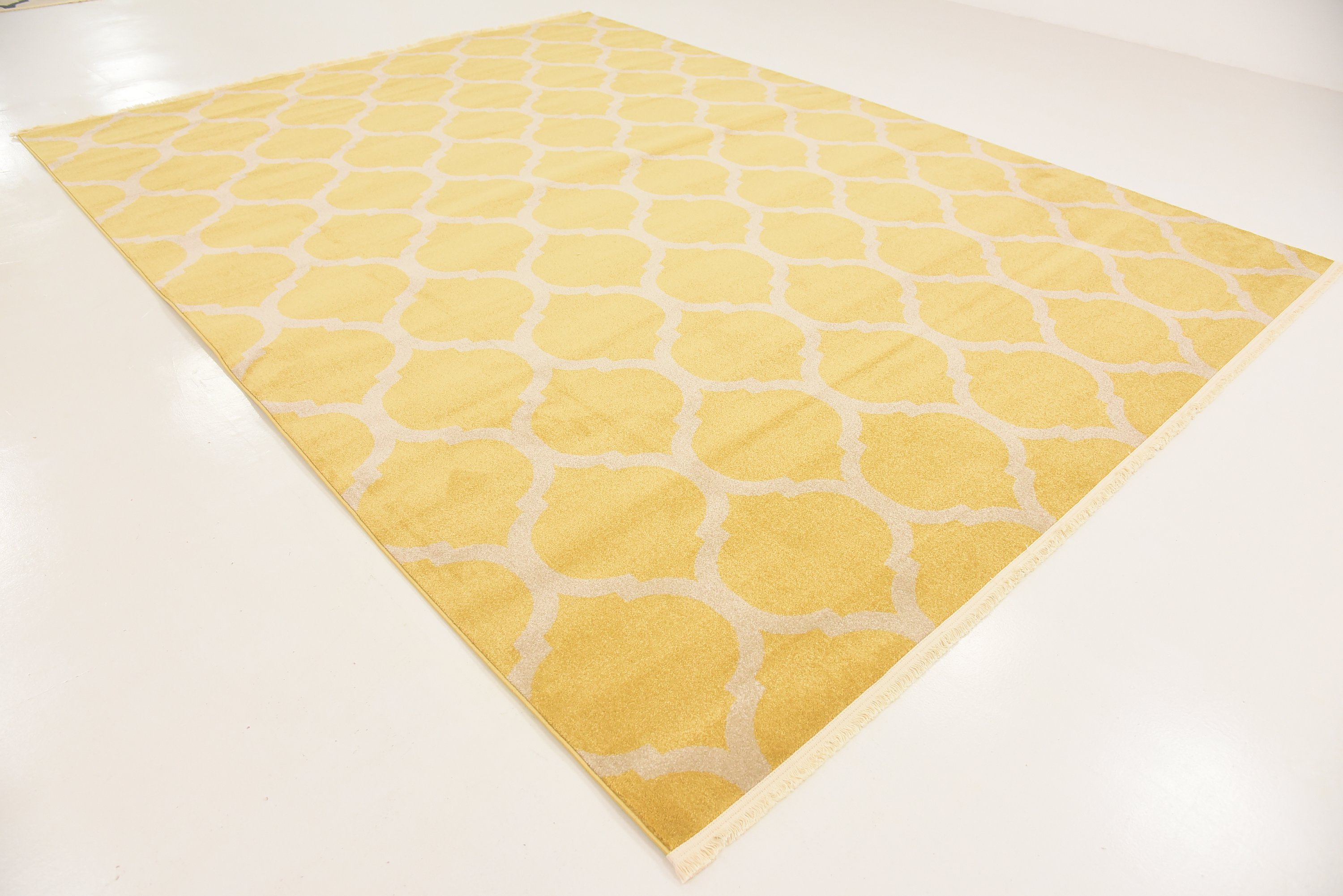 Yellow 9' x 12' Trellis Rug Area Rugs eSaleRugs