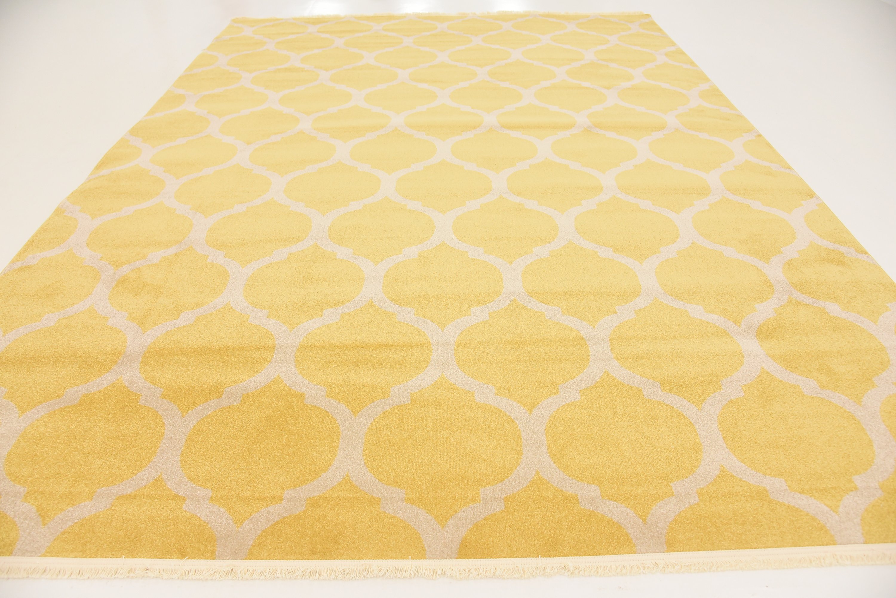 Yellow 9' x 12' Trellis Rug Area Rugs eSaleRugs