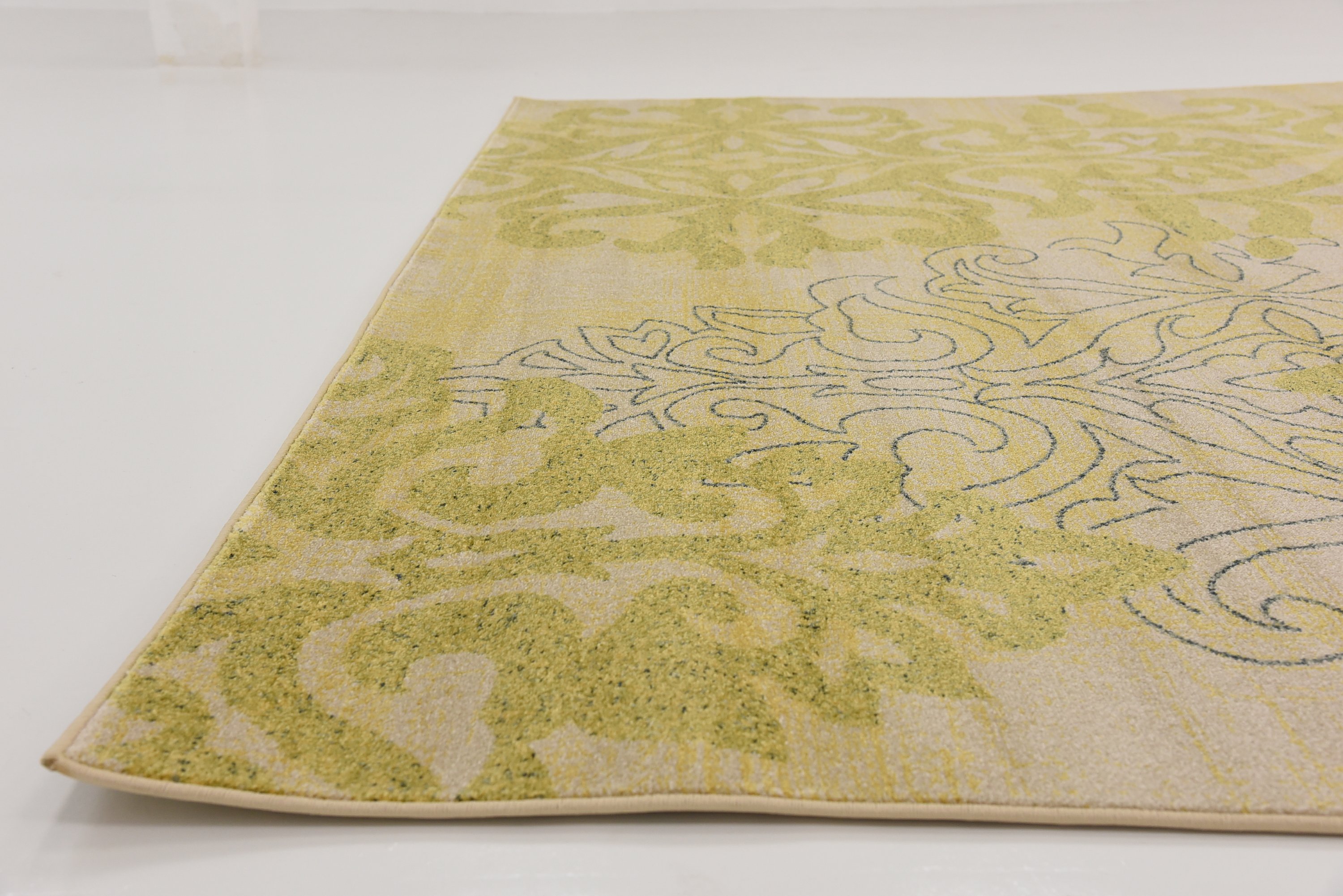 Cream 9' x 12' Damask Rug Area Rugs eSaleRugs