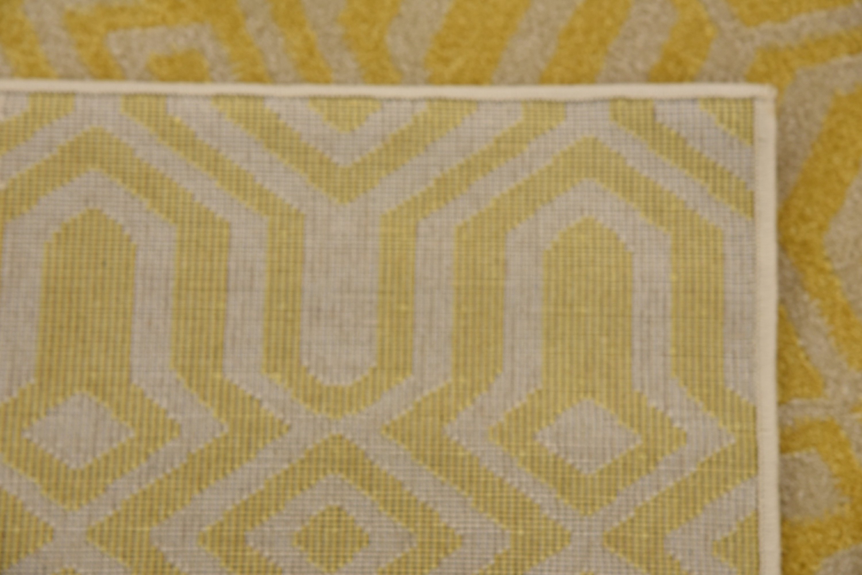 Yellow 3' 3 x 5' 3 Trellis Rug Area Rugs eSaleRugs