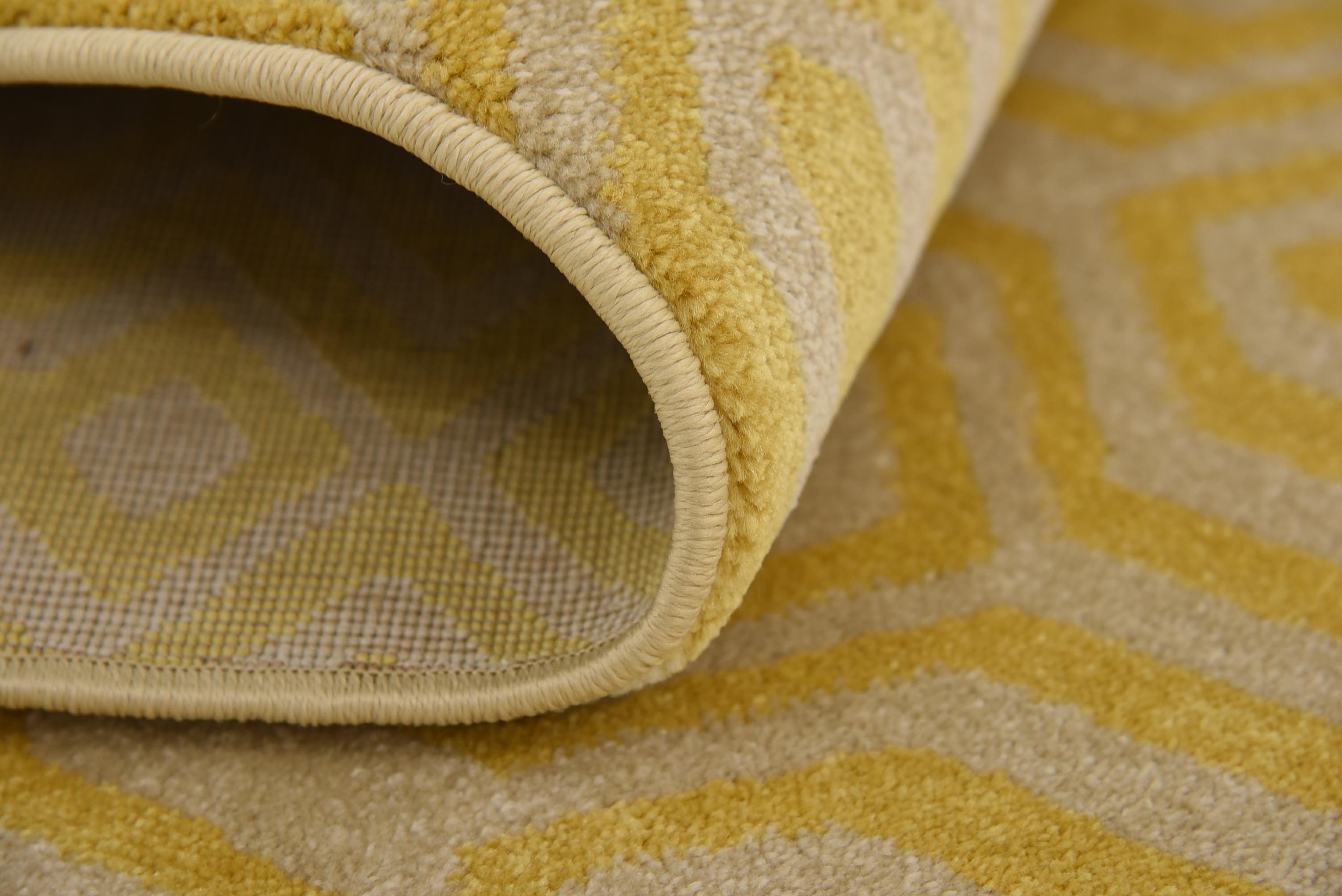 Yellow 5' x 8' Trellis Rug iRugs UK