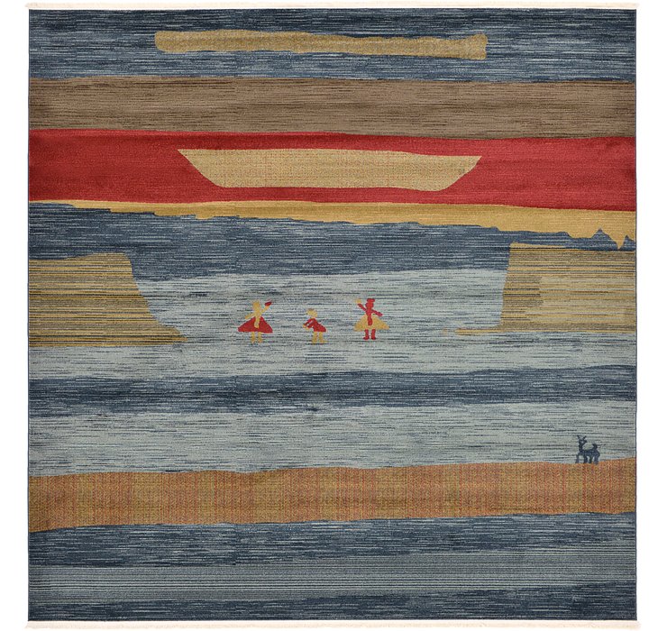 10' x 10' Kashkuli Gabbeh Square ...