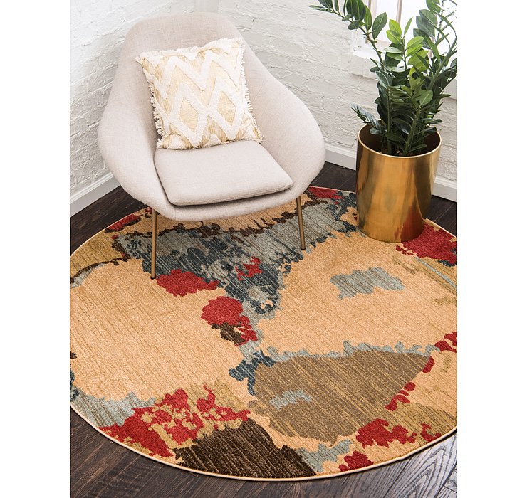6' x 6' Kashkuli Gabbeh Round Rug