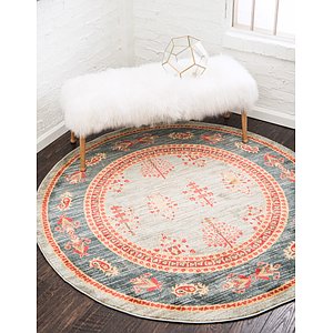 6' x 6' Kashkuli Gabbeh Round Rug