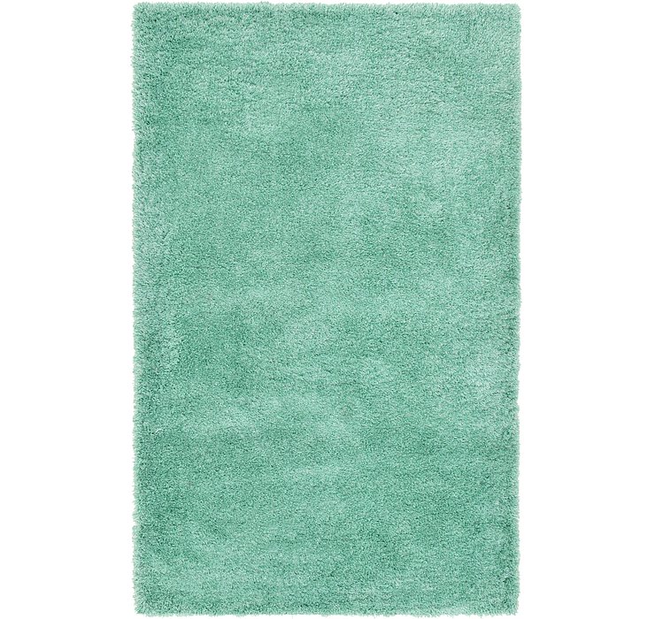 5' x 8' Luxe Solid Shag Rug