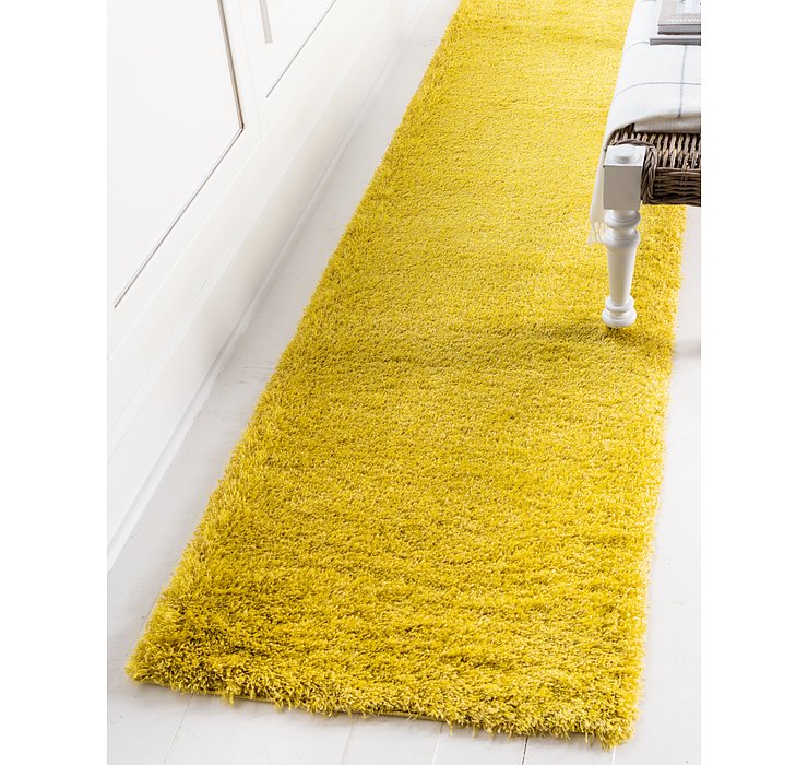 2' 7 x 10' Luxe Solid Shag Runner ...