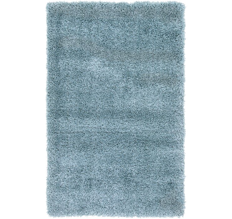 3' 3 x 5' 3 Luxury Solid Shag Rug