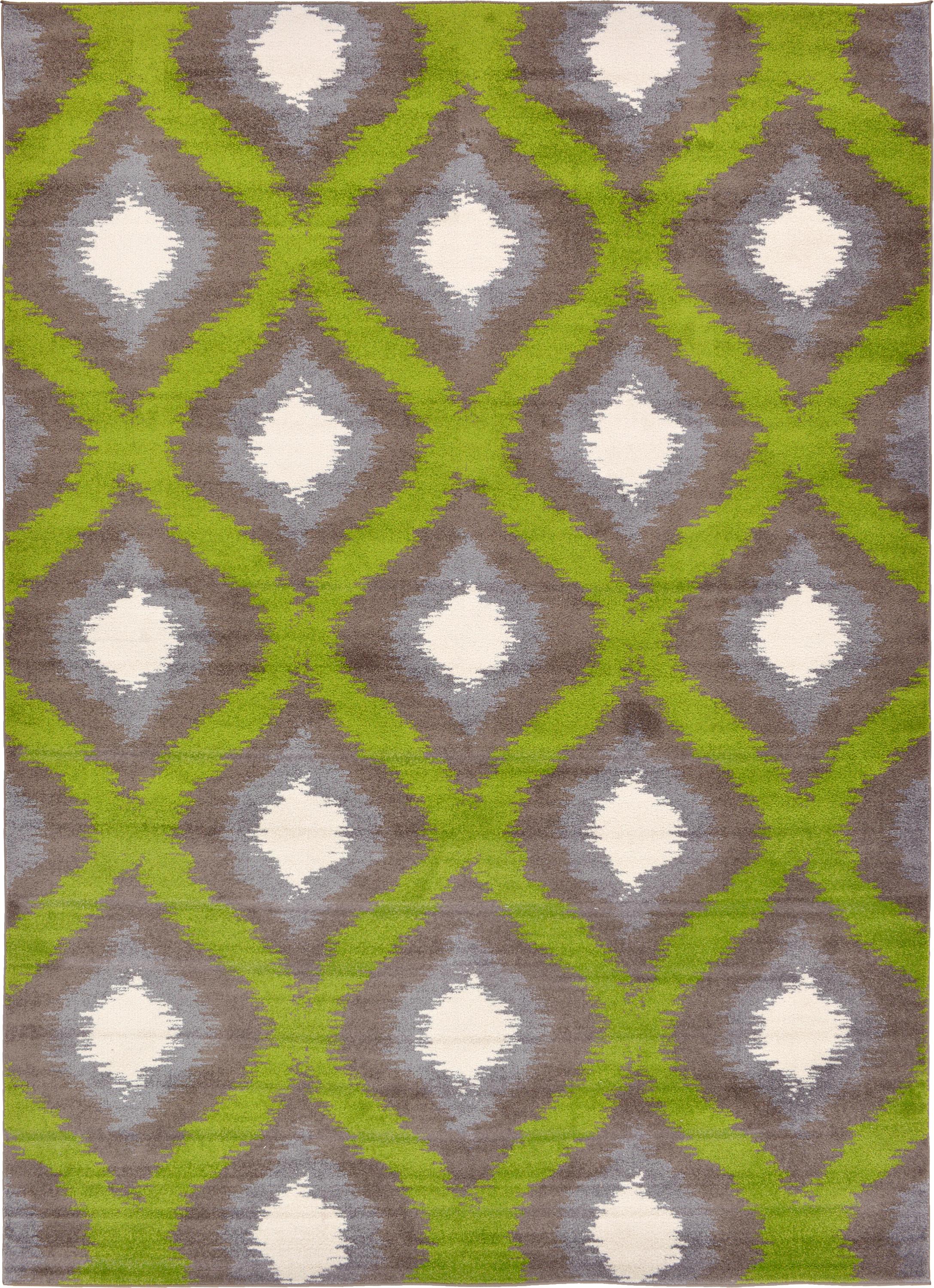 Green 8' x 11' 2 Trellis Rug eSaleRugs