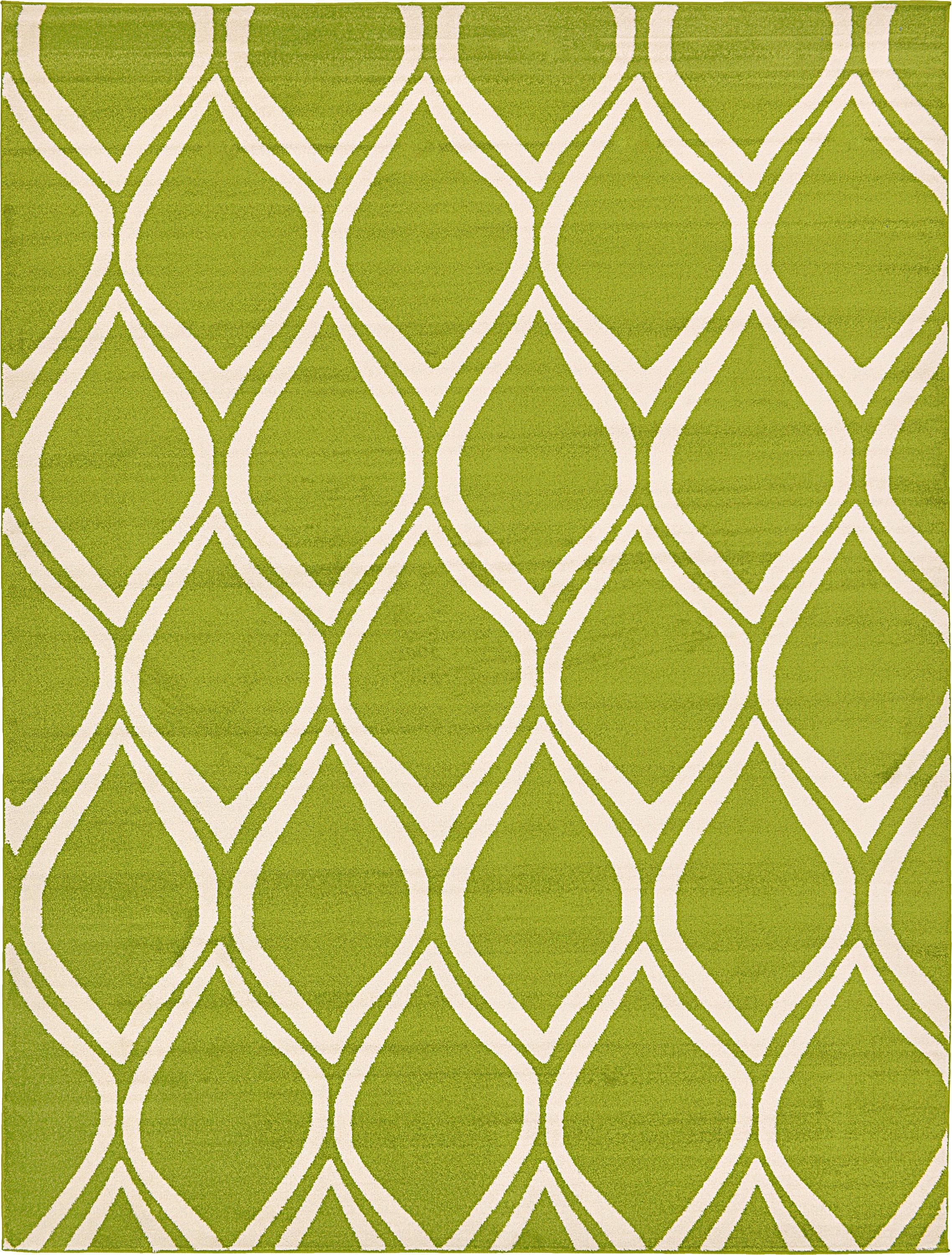 Green 9' 10 x 13' Trellis Rug eSaleRugs