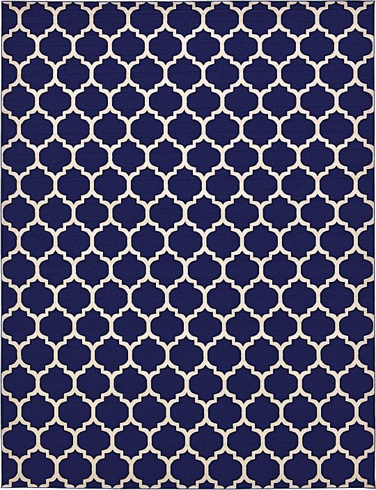 Navy Blue 12 2 X 16 Trellis Rug Area Rugs Irugs Uk Main Image Of Rug