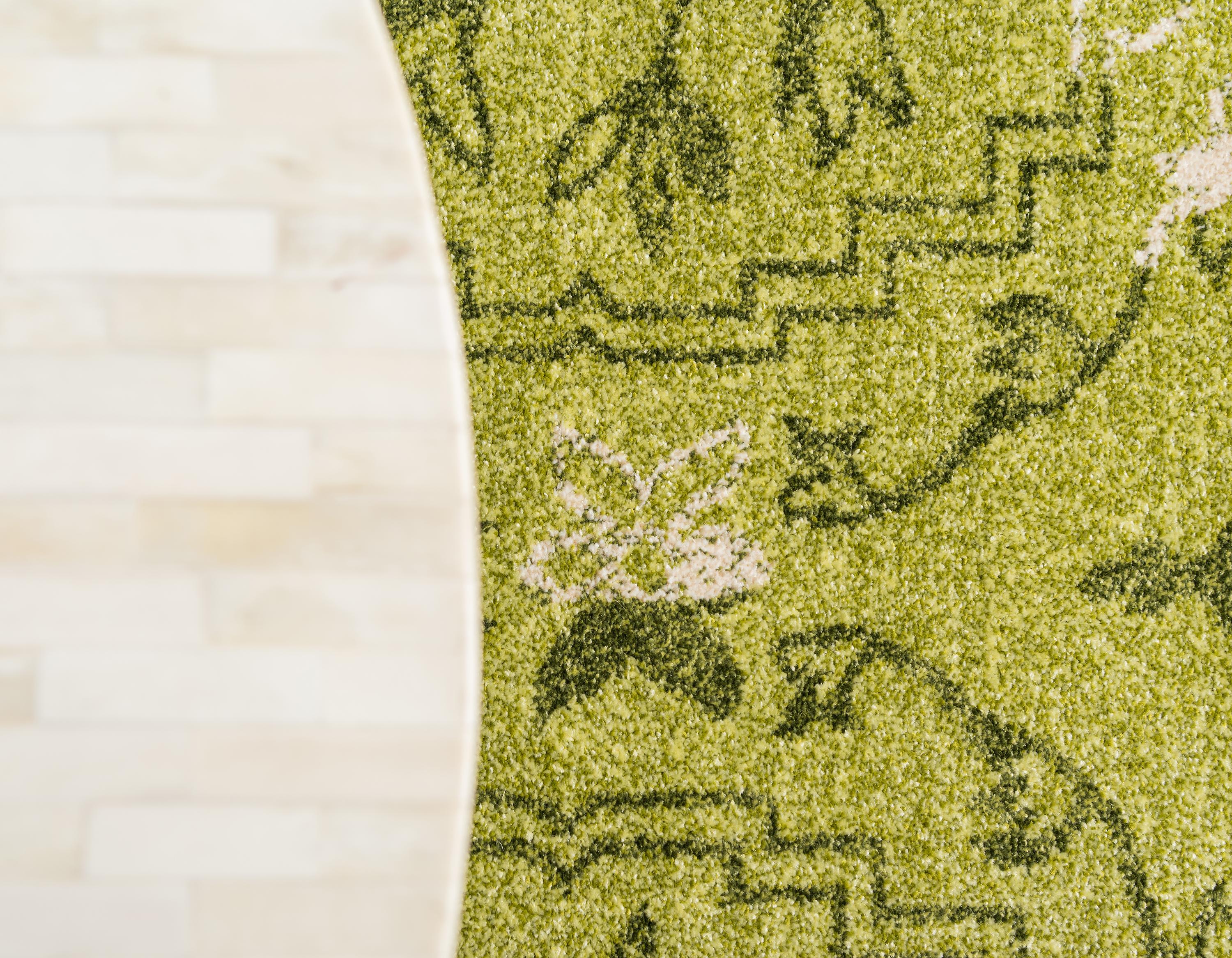 Light Green 5' x 8' Damask Rug eSaleRugs