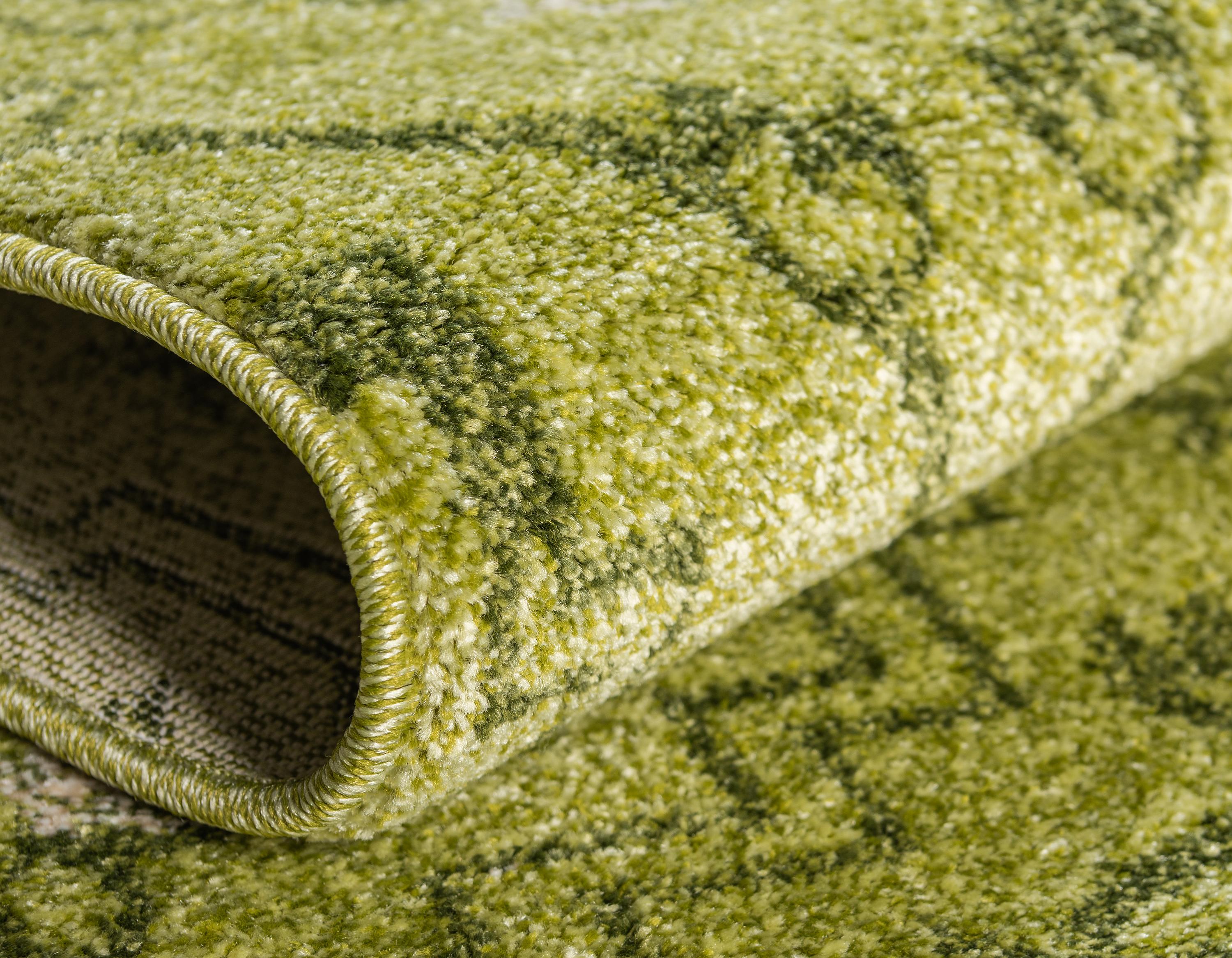 Light Green 5' x 8' Damask Rug eSaleRugs