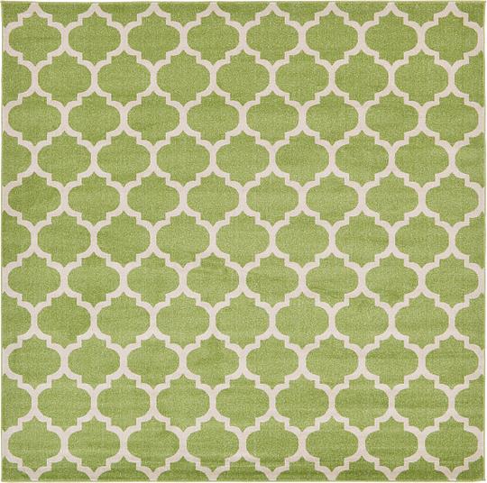 Light Green 10 X Trellis Square Rug Area Rugs Irugs Uk