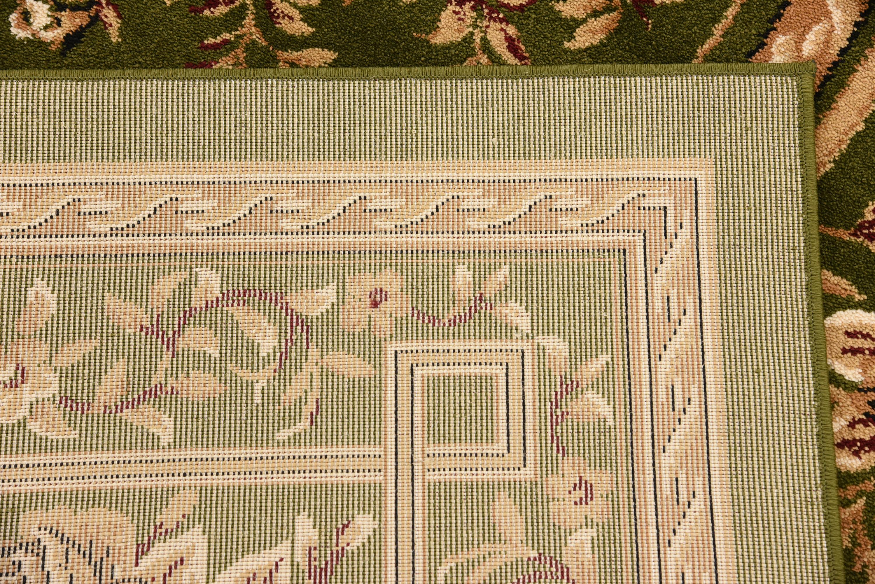 Light Green 7' x 10' Classic Aubusson Rug iRugs UK