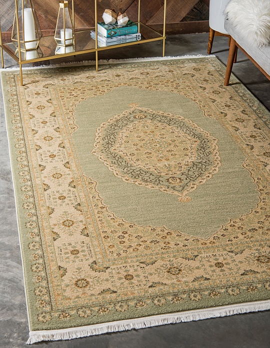 Light Green 215cm x 305cm Kensington Rug Area Rugs AU Rugs