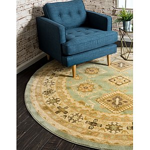 Unique Loom 8' x 8' Sahand Round Rug