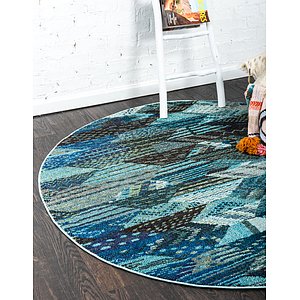 Unique Loom 8' x 8' Sedona Round Rug