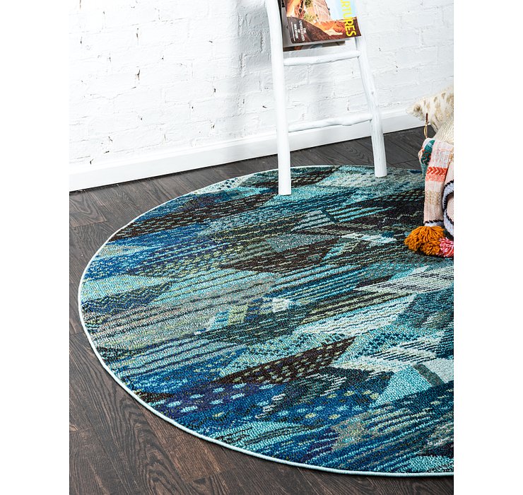 3' 3 x 3' 3 Santa Fe Round Rug