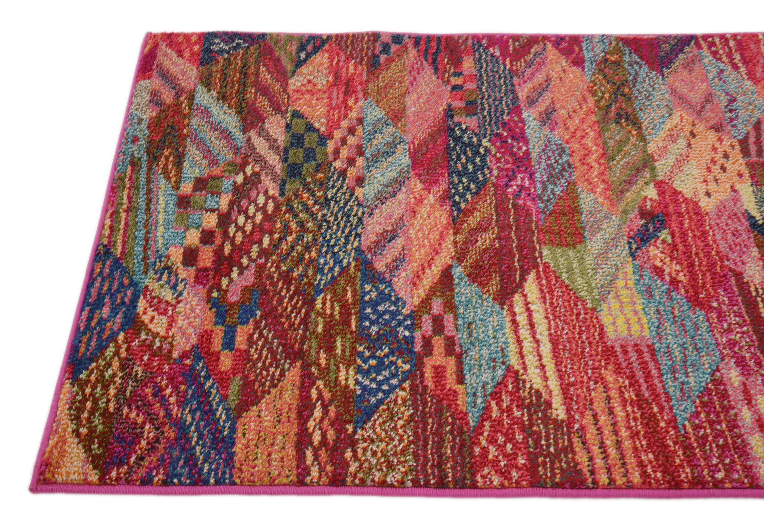 Multicolor 2' 7 x 10' Santa Fe Runner Rug Rugs.ca