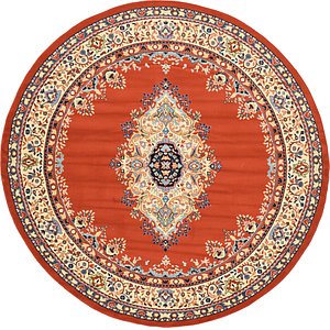 245cm x 245cm Mashad Design Round Rug