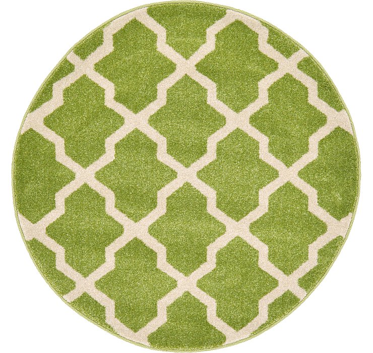 3' 3 x 3' 3 Lattice Round Rug