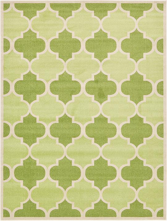 Green 9' x 12' Trellis Rug Area Rugs eSaleRugs