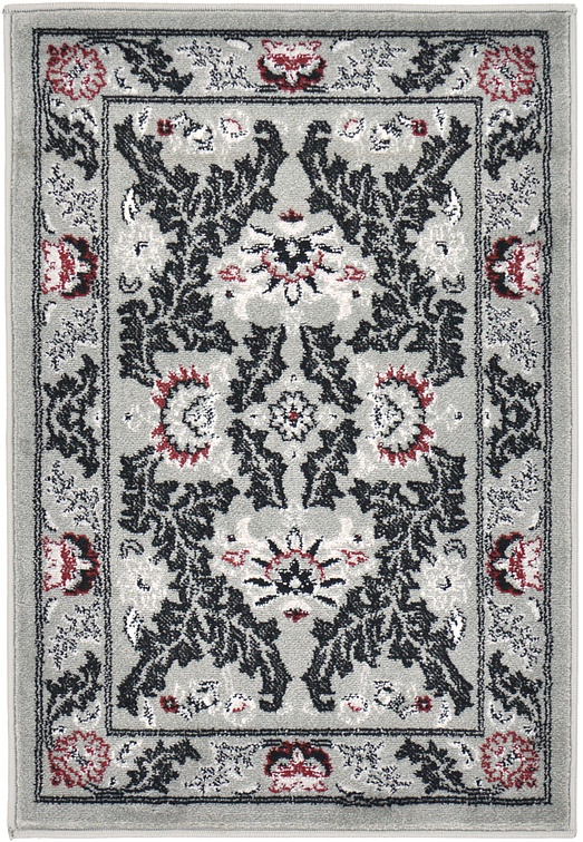 Gray 65cm x 97cm Damask Rug Area Rugs AU Rugs