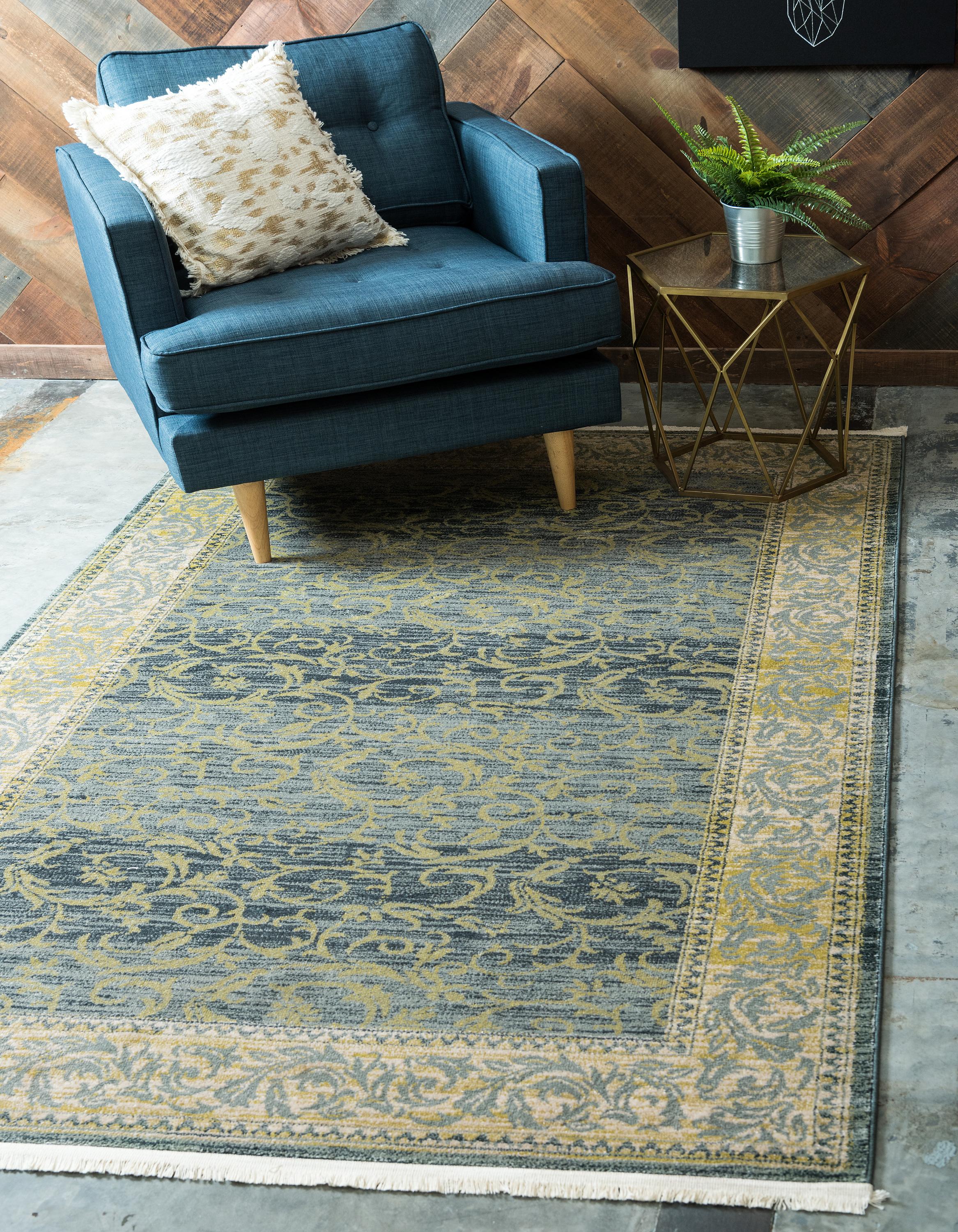 Blue 7' x 10' Classic Aubusson Rug eSaleRugs