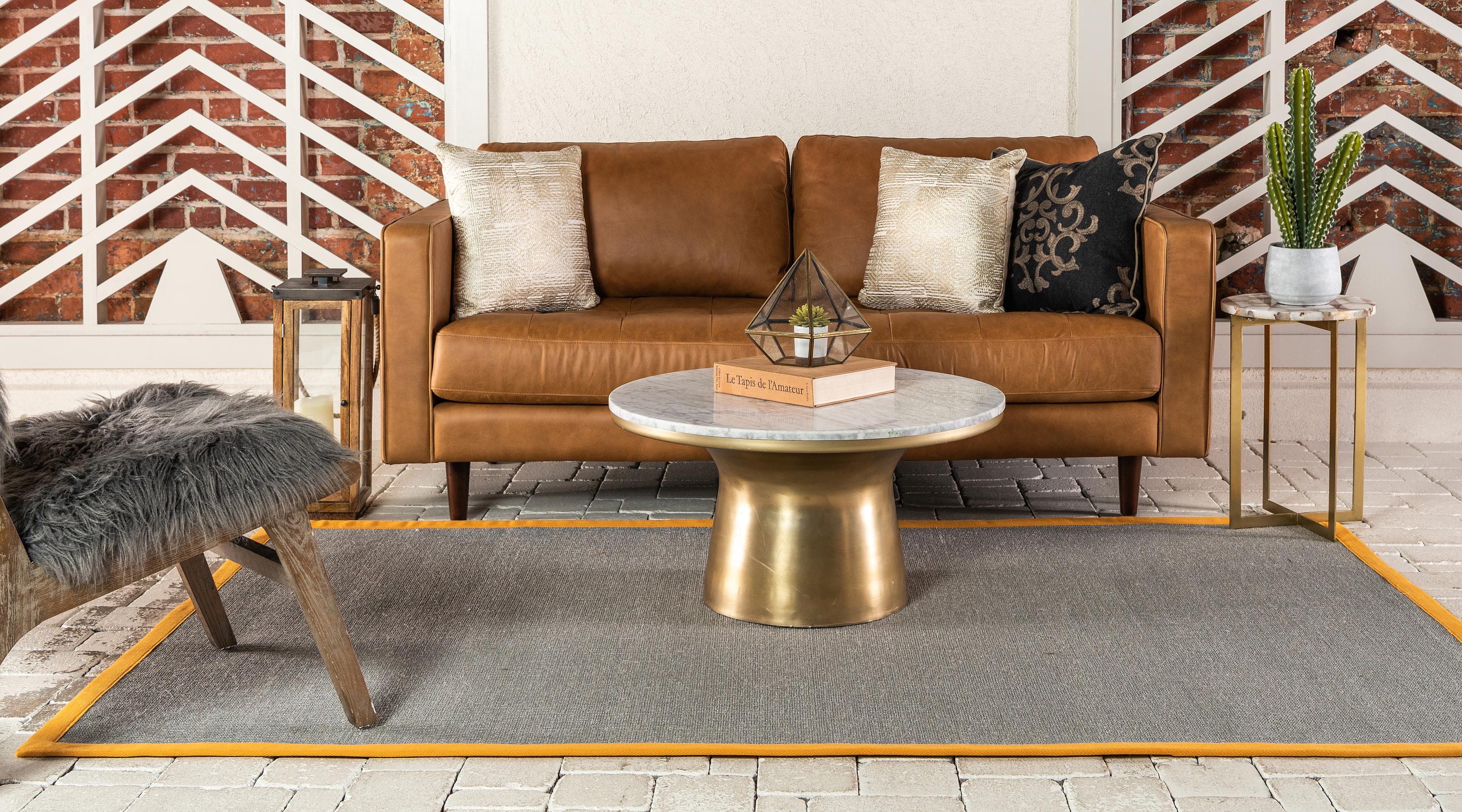 Light Slate Gray 9' x 12' Sisal Rug iRugs UK