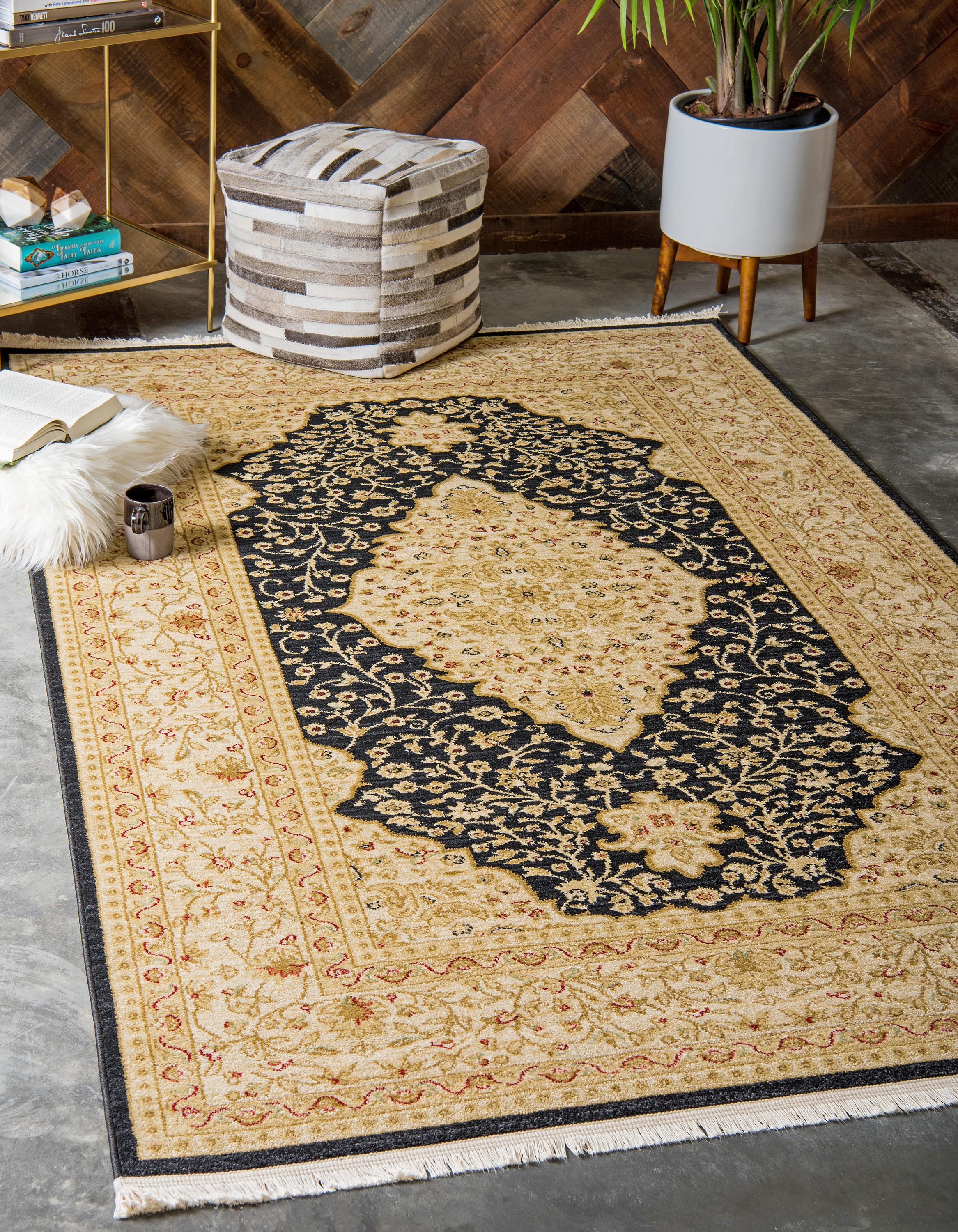 Black 9' x 12' Kensington Rug eSaleRugs