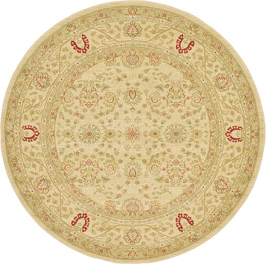Cream 6' x 6' Kensington Round Rug Area Rugs eSaleRugs
