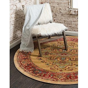 Unique Loom 8' x 8' Sahand Round Rug