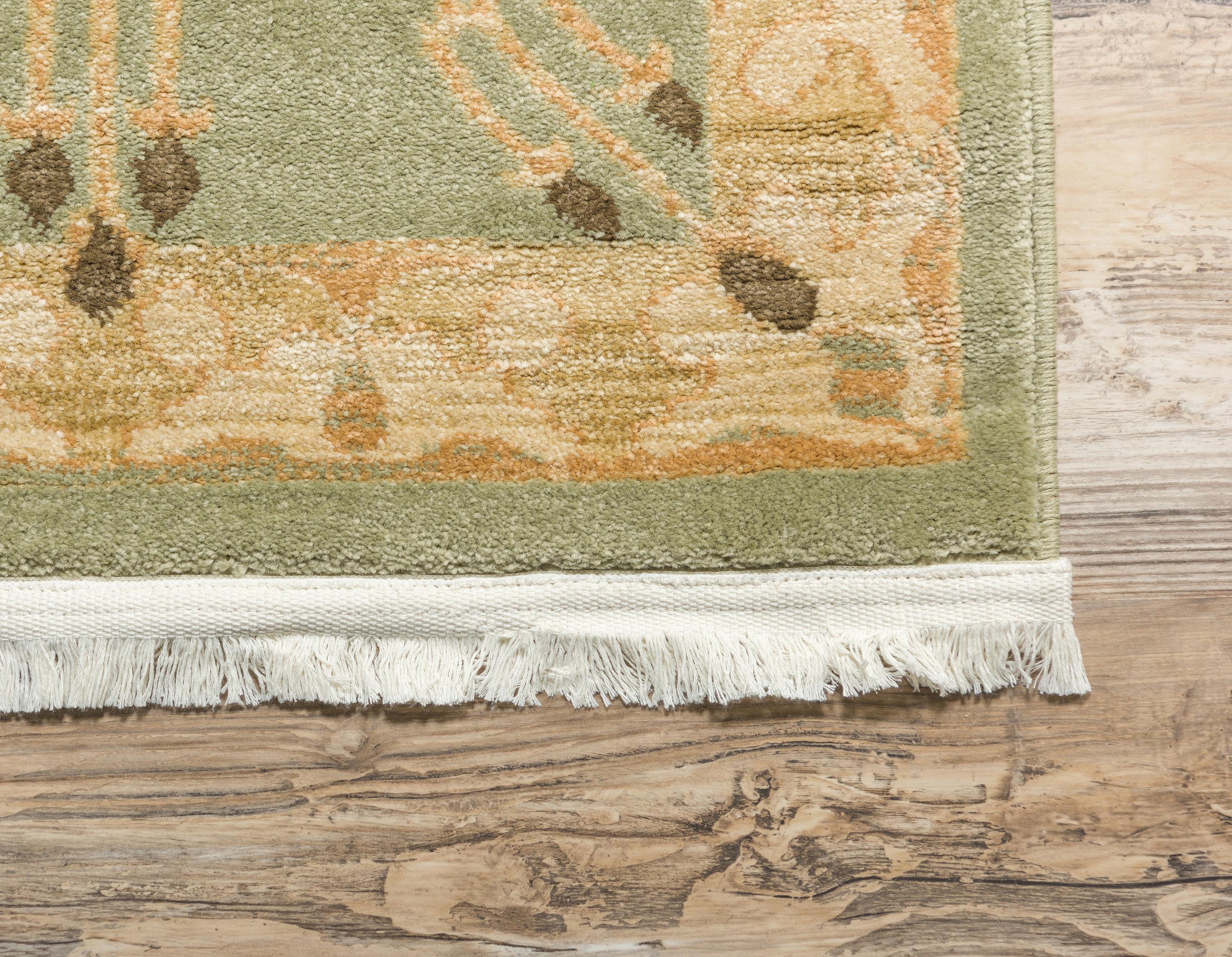 Light Green 9' x 12' Kensington Rug iRugs UK