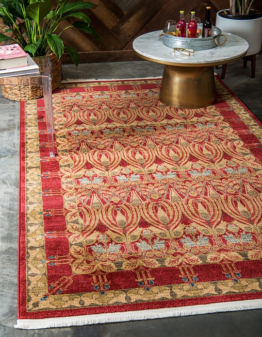 Red 12' 2 x 16' Kensington Rug Area Rugs eSaleRugs