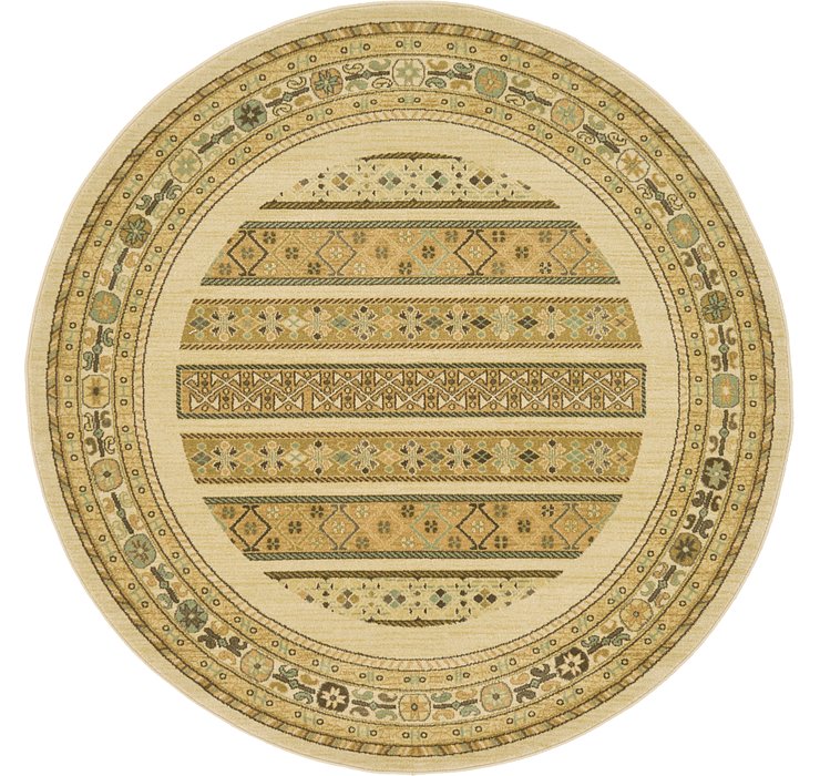 6' x 6' Kashkuli Gabbeh Round Rug