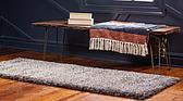 2' 7 x 10' Luxe Solid Shag Runner Rug thumbnail