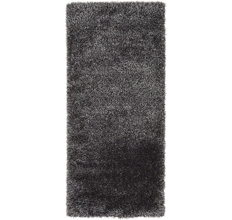 2' 7 x 6' Luxe Solid Shag Runner ...