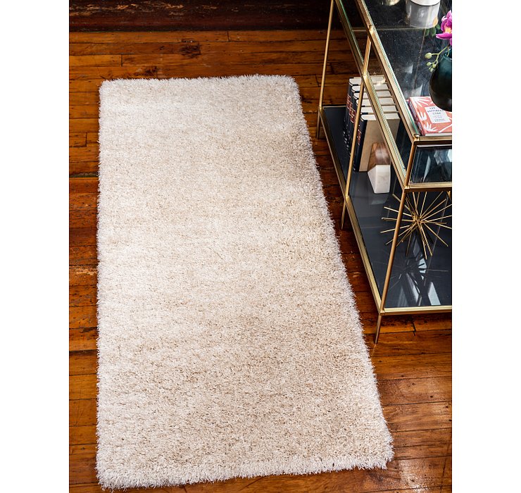 2' 7 x 10' Luxe Solid Shag Runner ...
