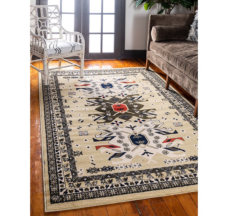7' x 10' Heriz Design Rug