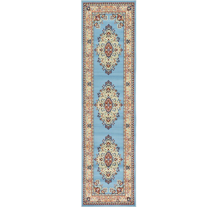 2' 7 x 10' Mashad Design Runner Rug