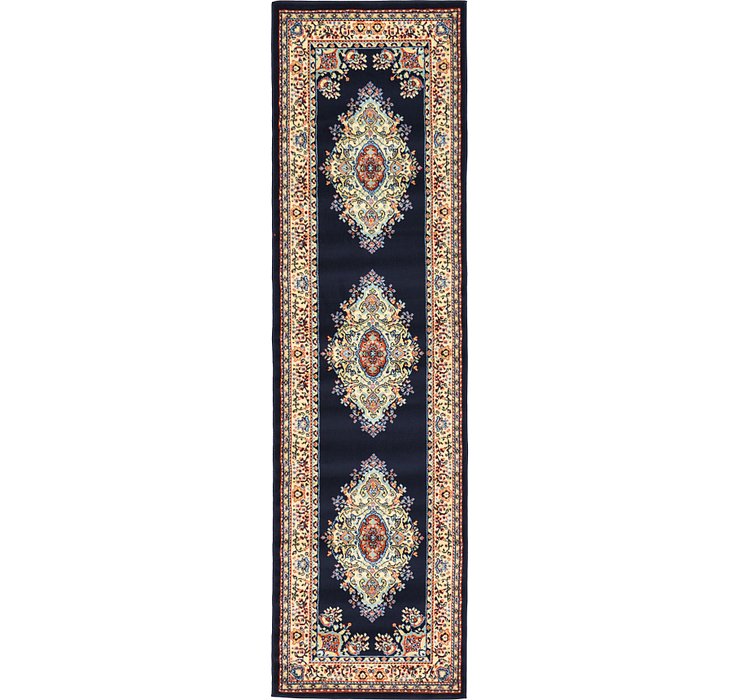 2' 7 x 10' Mashad Design Runner Rug