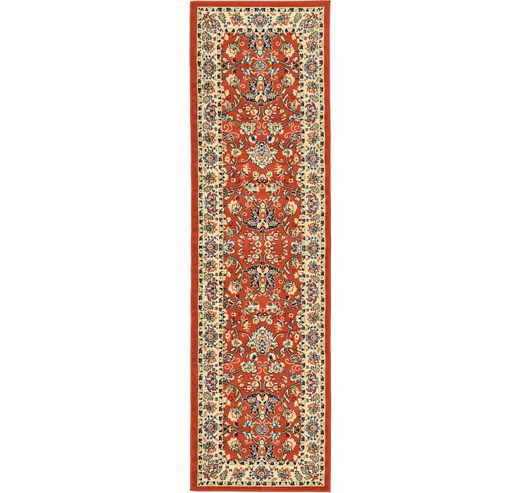 2' 7 x 10' Kashan Design Runner Rug