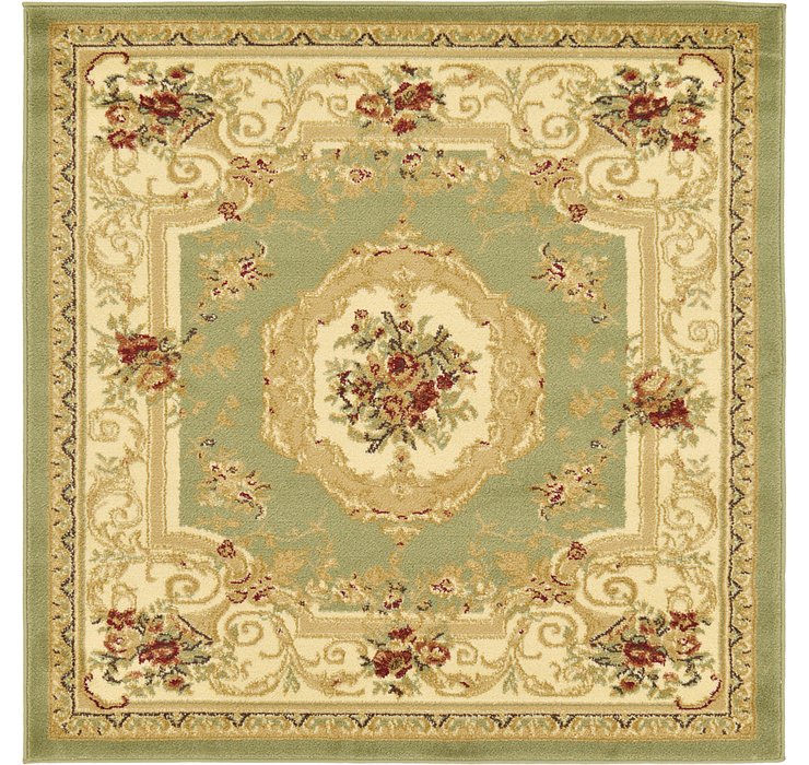 4' x 4' Classic Aubusson Square...