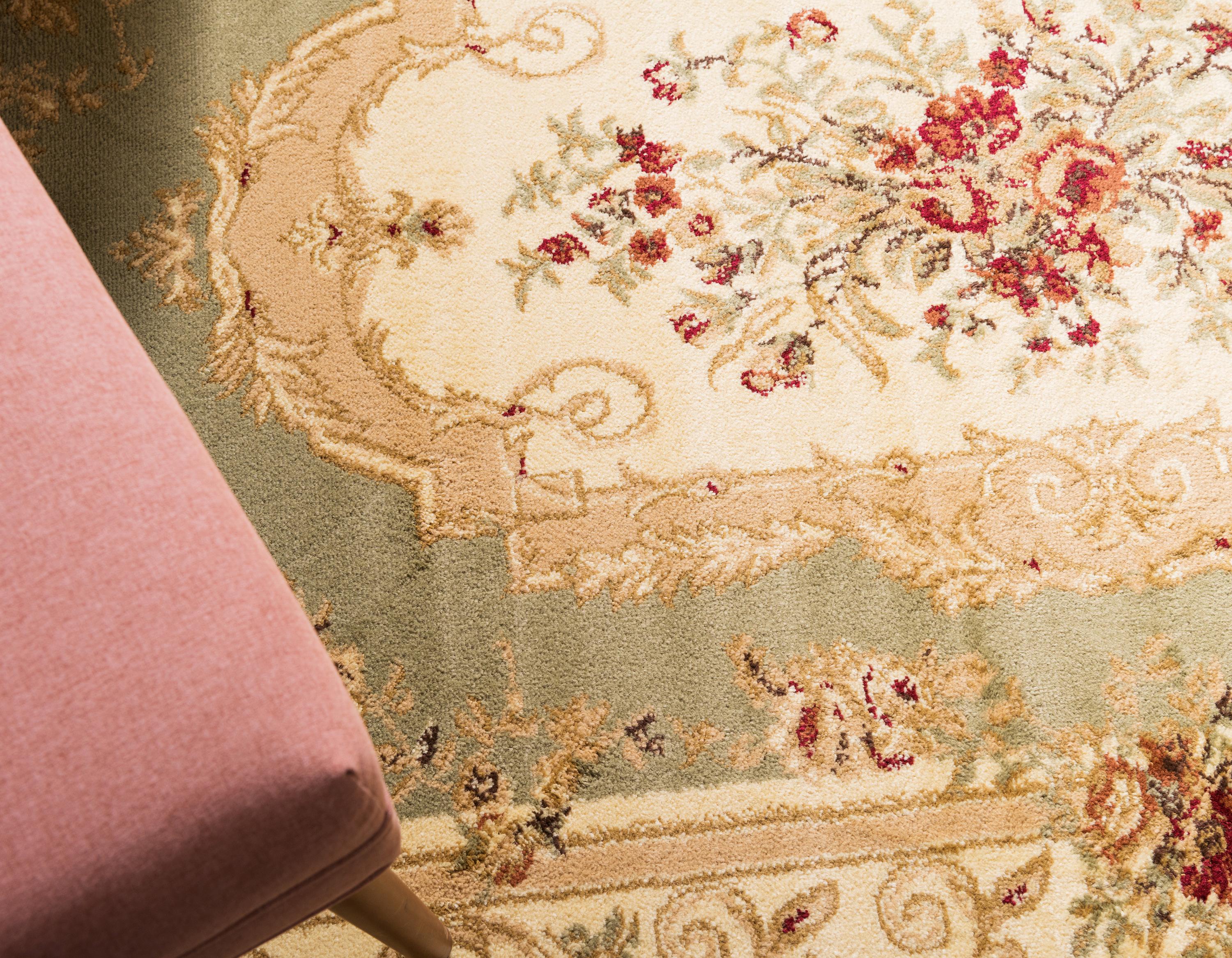 Green 7' x 10' Classic Aubusson Rug eSaleRugs